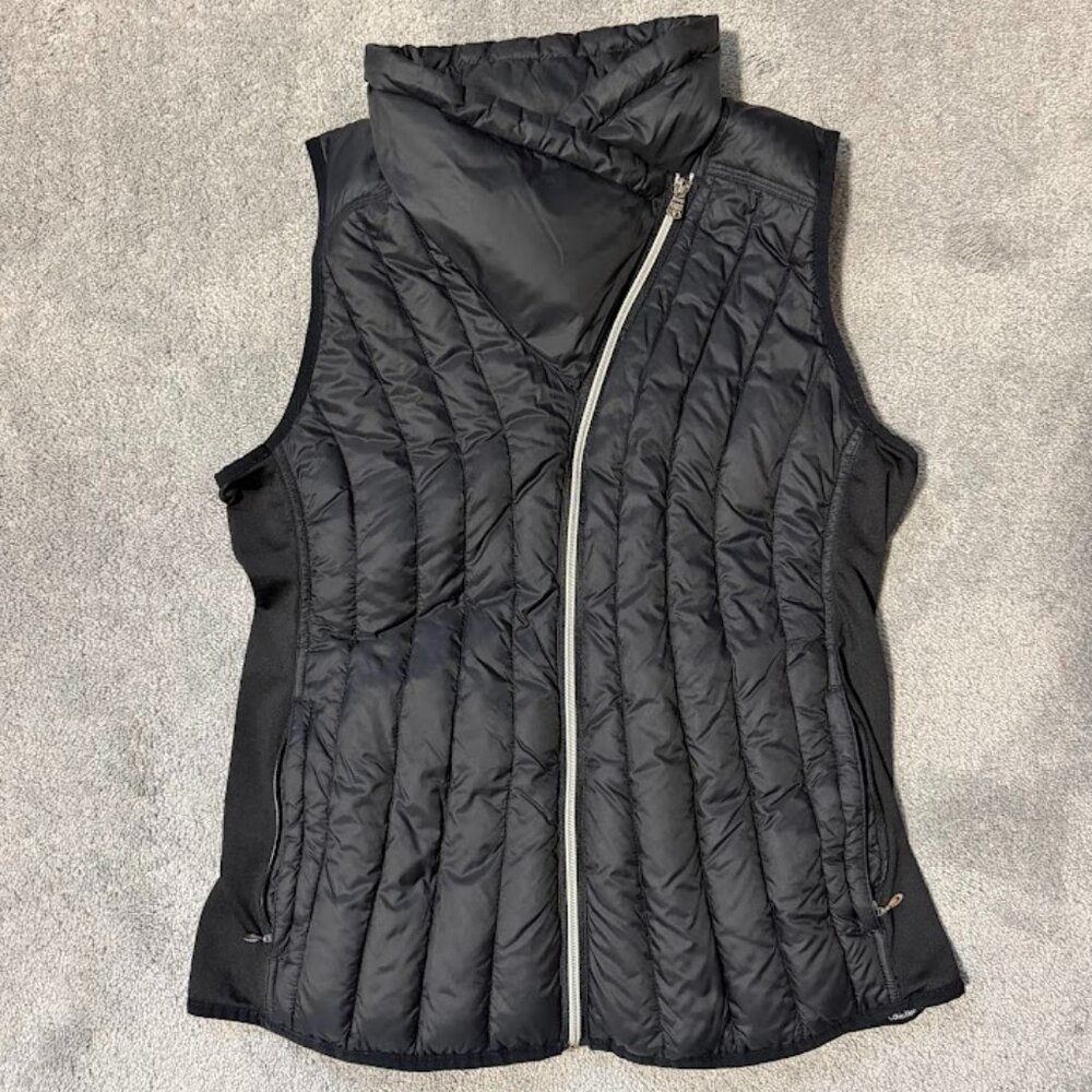 Calvin Klein Performance black nylon down-filled puffer vest Sz Med
